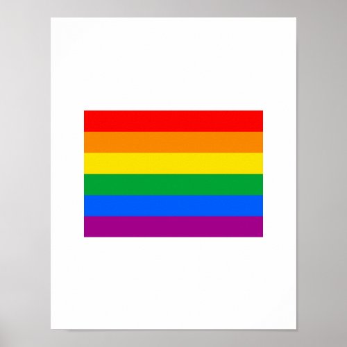 OFFICIAL GAY PRIDE FLAG POSTER