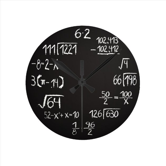 math geek clock