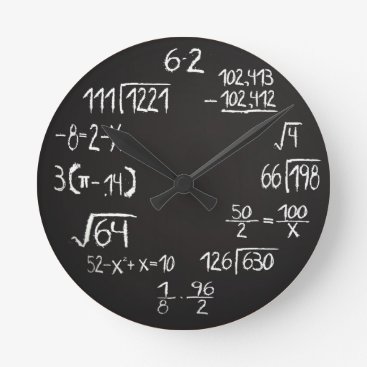 Official Geek Math Analog Wall Clock