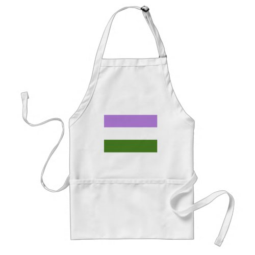 OFFICIAL GENDERQUEER PRIDE FLAG ADULT APRON