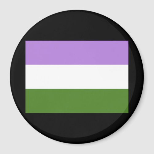 OFFICIAL GENDERQUEER PRIDE FLAG MAGNET