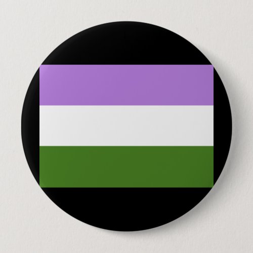 OFFICIAL GENDERQUEER PRIDE FLAG PINBACK BUTTON