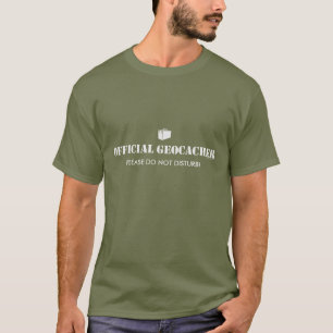 Official Geocacher Ammo Can - White (custom text) T-Shirt