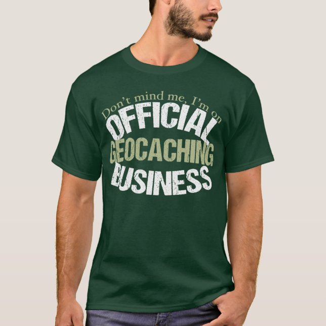 Official Geocaching Business T-Shirt (Front)