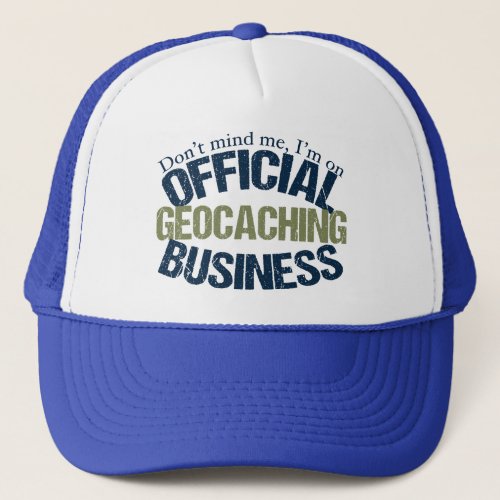 Official Geocaching Business Trucker Hat