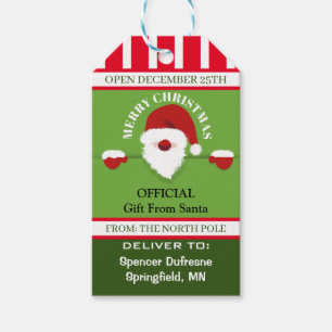 Official Gift From Santa Personalized Gift Tags