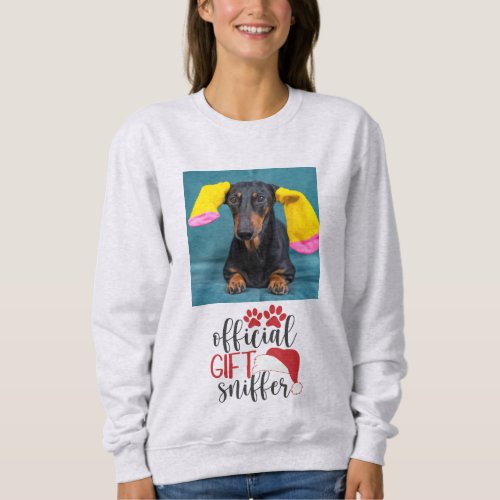 Official Gift Sniffer Funny Pet Dog Christmas  Sweatshirt