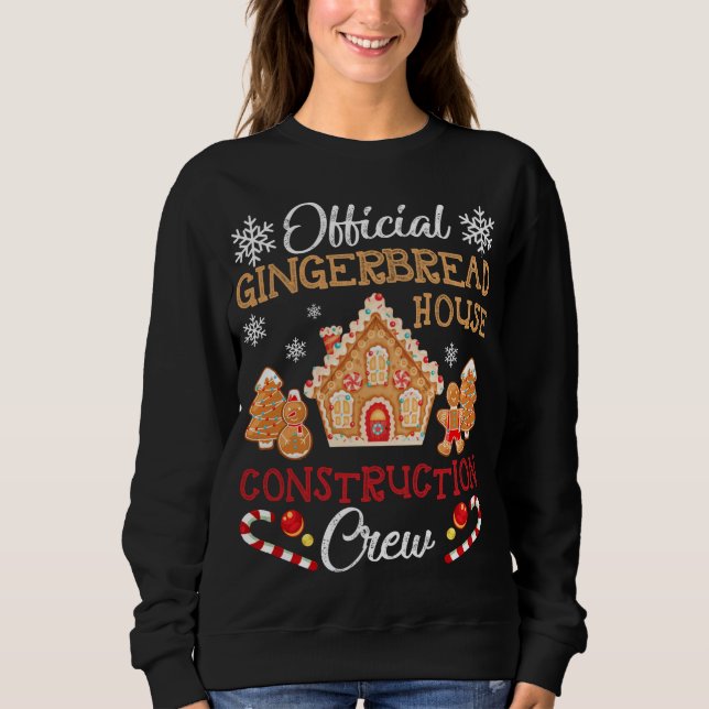Official Gingerbread House Construction Crew Ginge Sweatshirt (Front)