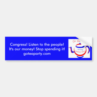 Official Go Tea Party! Bumper Sticker