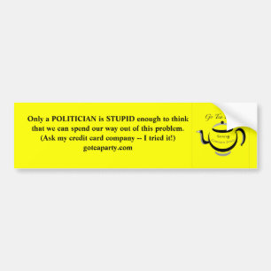 Official Go Tea Party! Bumper Sticker