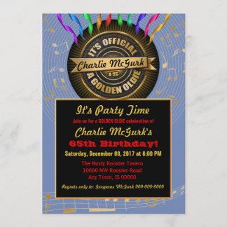 OFFICIAL Golden Oldie Party Invitation
