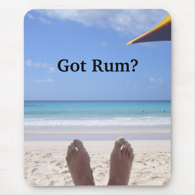 Official "Got Rum?" Tropical Mousepad (Front)