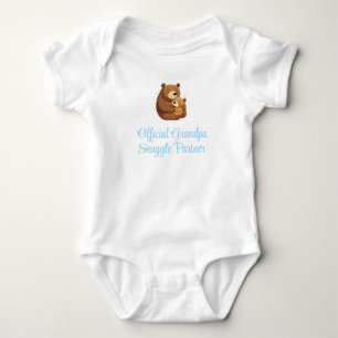 Official Grandpa Snuggle Partner, Baby Boy, Funny Baby Bodysuit
