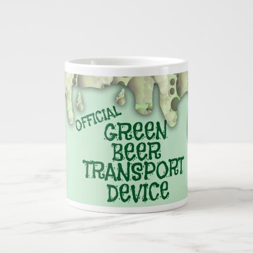 Official Green Beer Transport Device Fun Toon Large Coffee Mug
