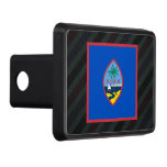 Official Guam Flag On Stripes Trailer Hitch Cover at Zazzle