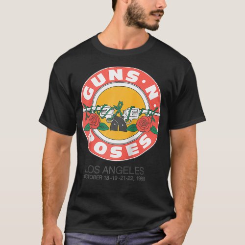 Official Guns Nu2019 Roses 1989 Bullet Seal LA  T_Shirt