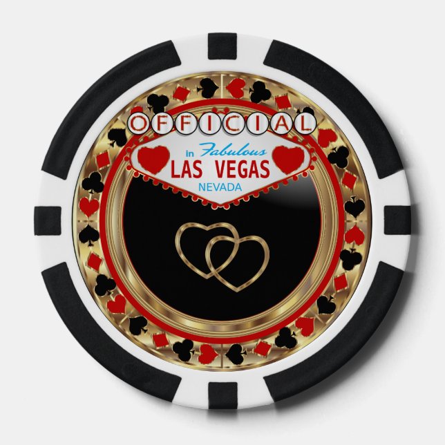 Official in Las Vegas Poker Chips (Front)