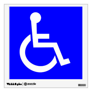 Official International symbol of access Square Wall Decal