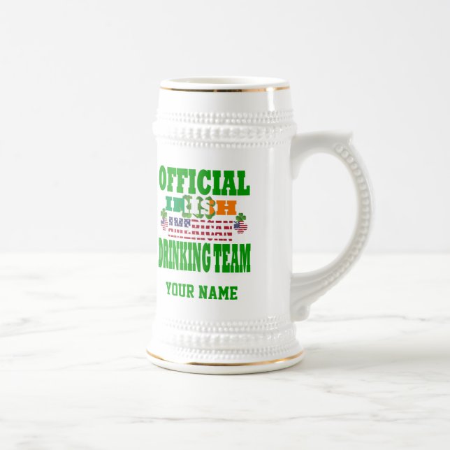 Official   Irish American drinking team Beer Stein (Right)
