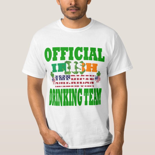 Official   Irish American drinking team T-Shirt (Front)
