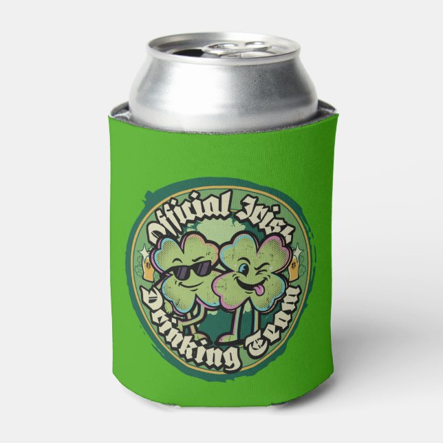 Official Irish Drinking Team St Patricks Day Can Cooler (Can Front)