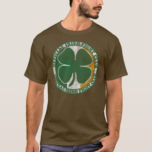 Official Irish Fight Club St Patrick's Day T-Shirt (Front)