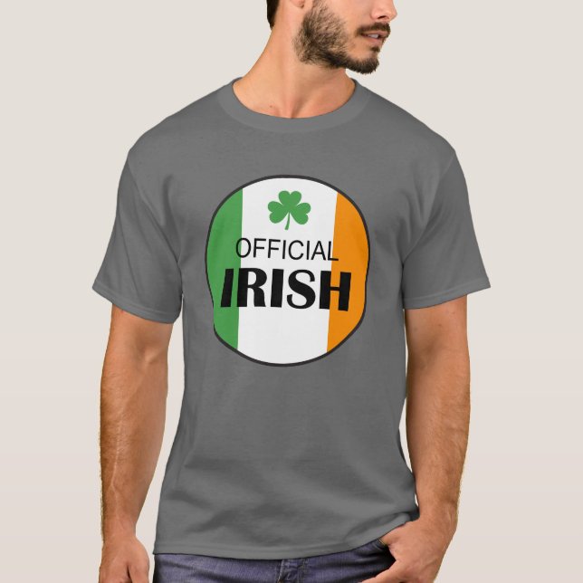 Official Irish T-Shirt St Patrick's Day Tee (Front)
