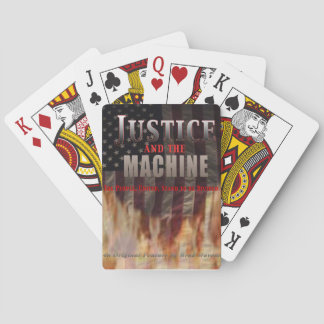 Official Justice and the Machine Poster on Poker Cards
