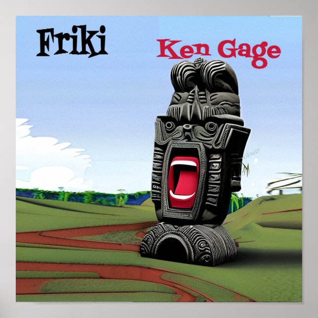 Official Ken Gage Friki Music Album Poster (Front)