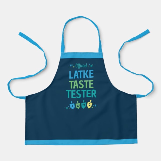 Official Latke Taste Tester Kids Hanukkah Apron (Front)