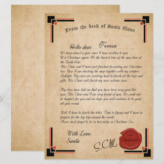 Official Letter From Santa Claus Holiday Card