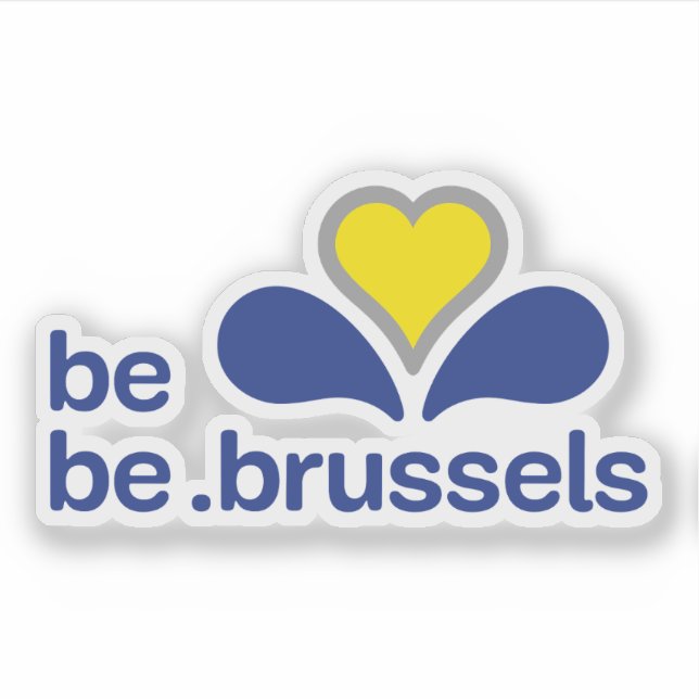 Official logo of Brussels-Capital Region, Belgium Sticker (Front)