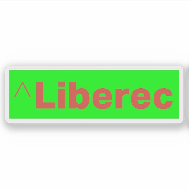 Official logo of Liberec, Czech Republic Sticker (Front)