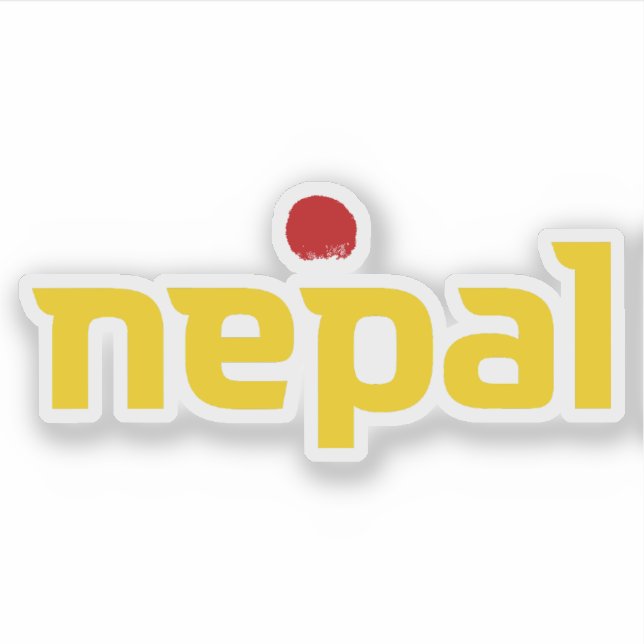 Official logo of Nepal Sticker (Front)