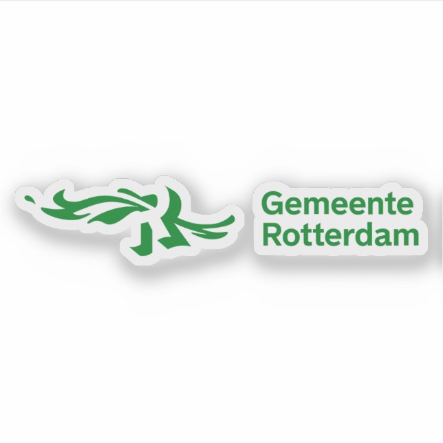 Official logo of Rotterdam, the Netherlands Sticker (Front)