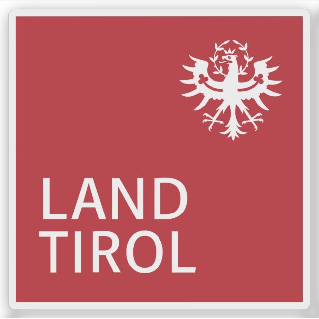 Official logo of the state of Tyrol, Austria Sticker (Front)