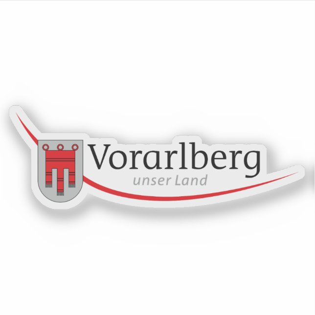 Official logo of the state of Vorarlberg, Austria Sticker (Front)