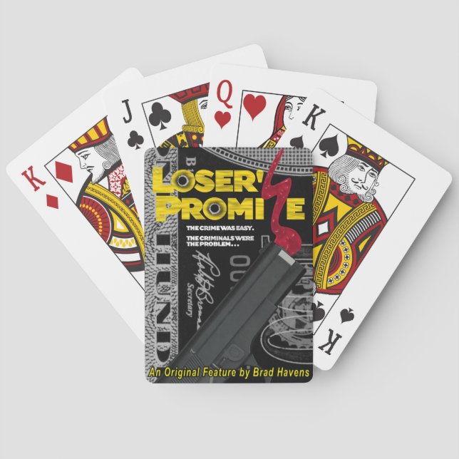 Official Loser's Promise Poster on Poker Cards (Back)