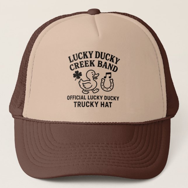 Official Lucky Ducky Trucky Hat-Complete Trucker Hat (Front)