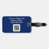 Official Luggage Tag for SMI Chaplains Only (Back Horizontal)