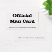 Official Man Card (Desk)