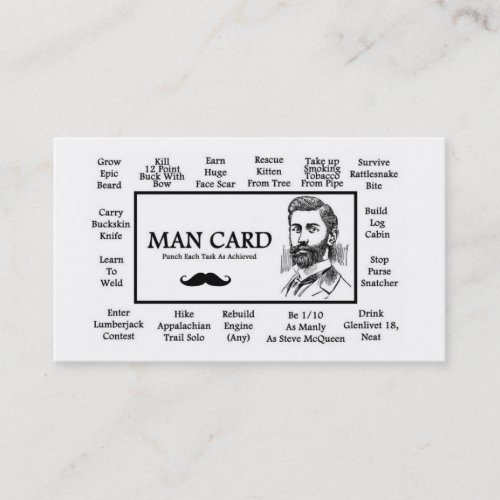 Official Man Cards Business Card