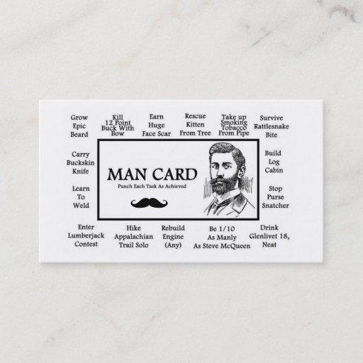 Customizable Official Man Cards! Business Card Templates