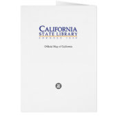 Official Map of California Cards (Back)