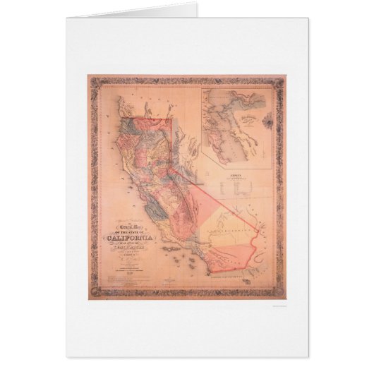 Official Map of California Cards (Front)