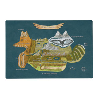 Official Map of Silva Island Placemat