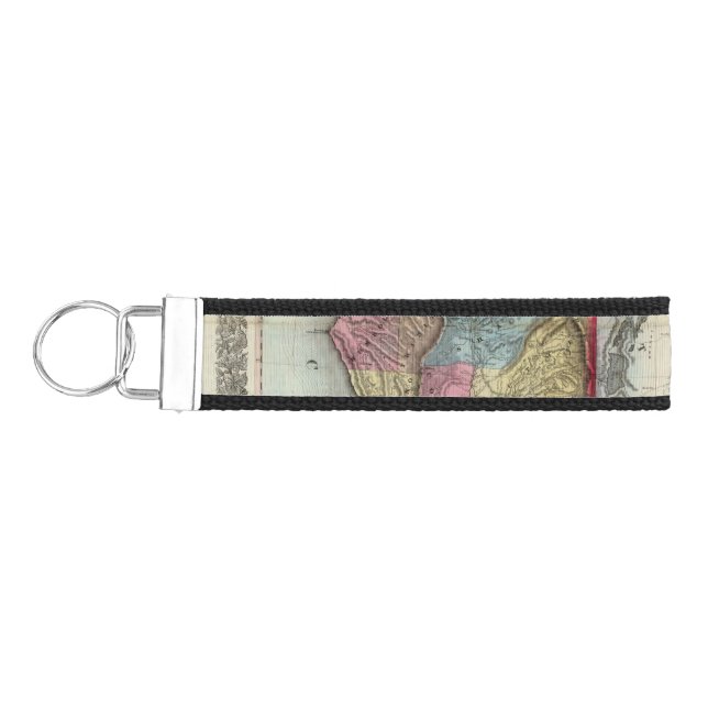Official map of the State of California Wrist Keychain (Keys on Left)