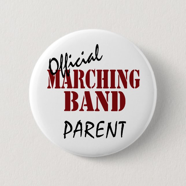 Official Marching Band Parent Button (Front)