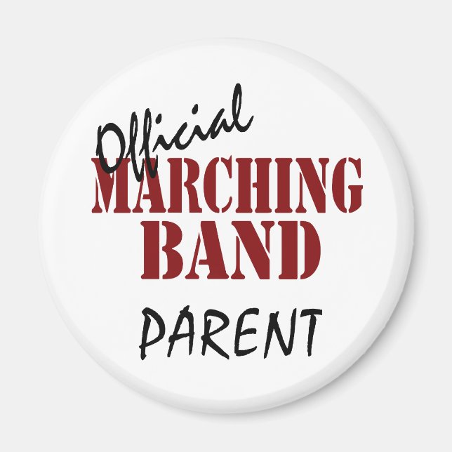 Official Marching Band Parent Magnet (Front)
