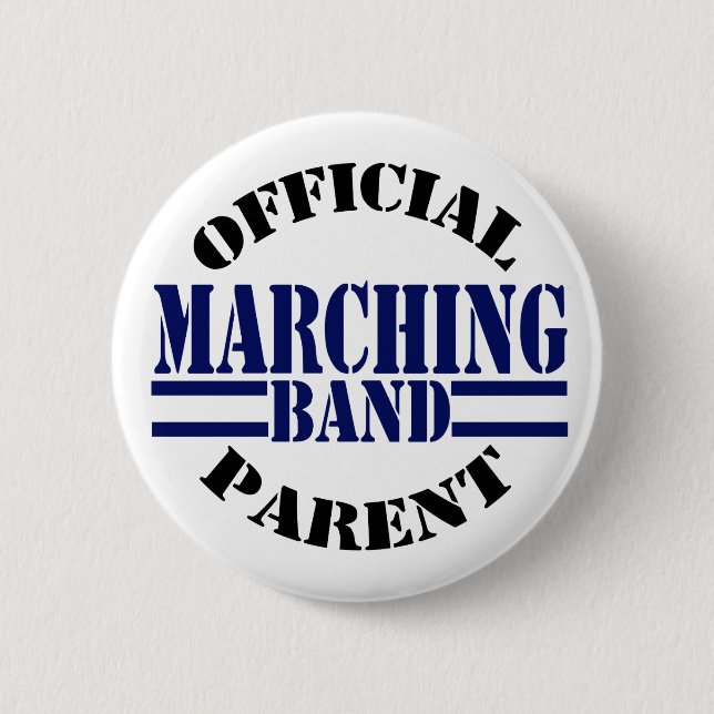 Official Marching Band Parent Pinback Button (Front)